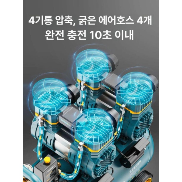 초강력 산업용 공기 압축기 무오일 휴대용 저소음 220V 고압 전동 유압기 송풍기 케이블 압착기 15L-3180W 15L-3180W 무브러시 스마트-안전 방폭 - 상세 이미지 2
