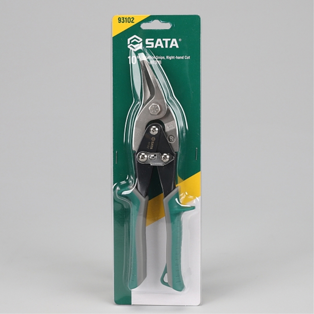 사타 SATA 항공가위 오른손용 250mm 93102 철판 강판절단 이미지 6