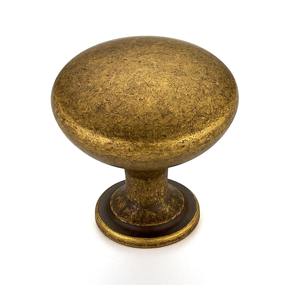 JOY DECOR 5팩 앤티크 황동 주방 아연 솔리드 손잡이 캐비닛 서랍 3.2cm(1-1/6인치) 5 Antique Brass - 상품 이미지