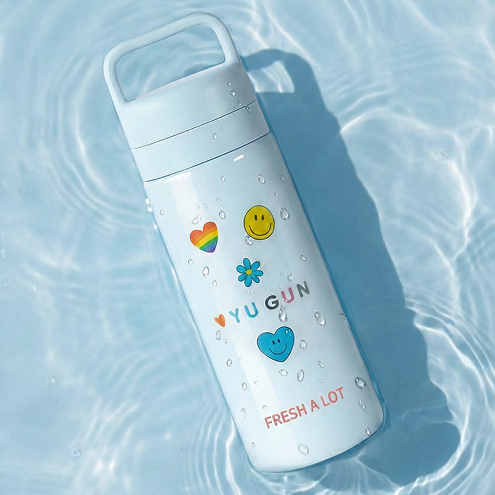 프레쉬어랏 핸디 스텐316 투웨이 휴대용 손잡이 보온보냉 텀블러 500ml, 스카이 블루 - 상세 이미지 2