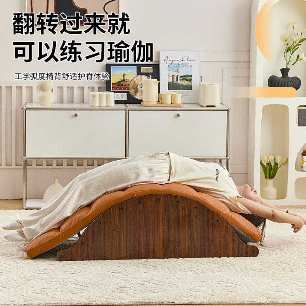 바나나 흔들소파 안락의자 라운지 스윙체어 휴식 인테리어 카페 낮잠 침대 원목색+그린