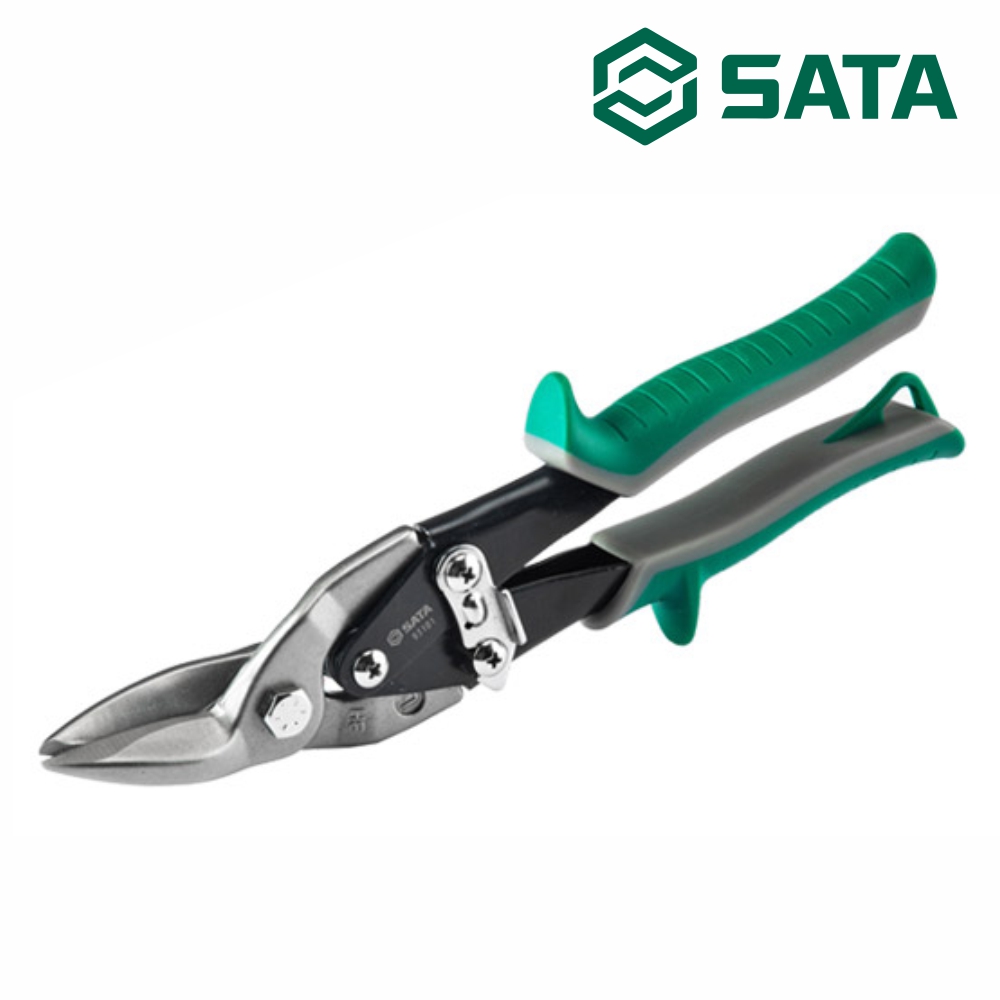 사타 SATA 항공가위 왼손용 250mm 93101 좌측커브 강판절단 - 상품 이미지