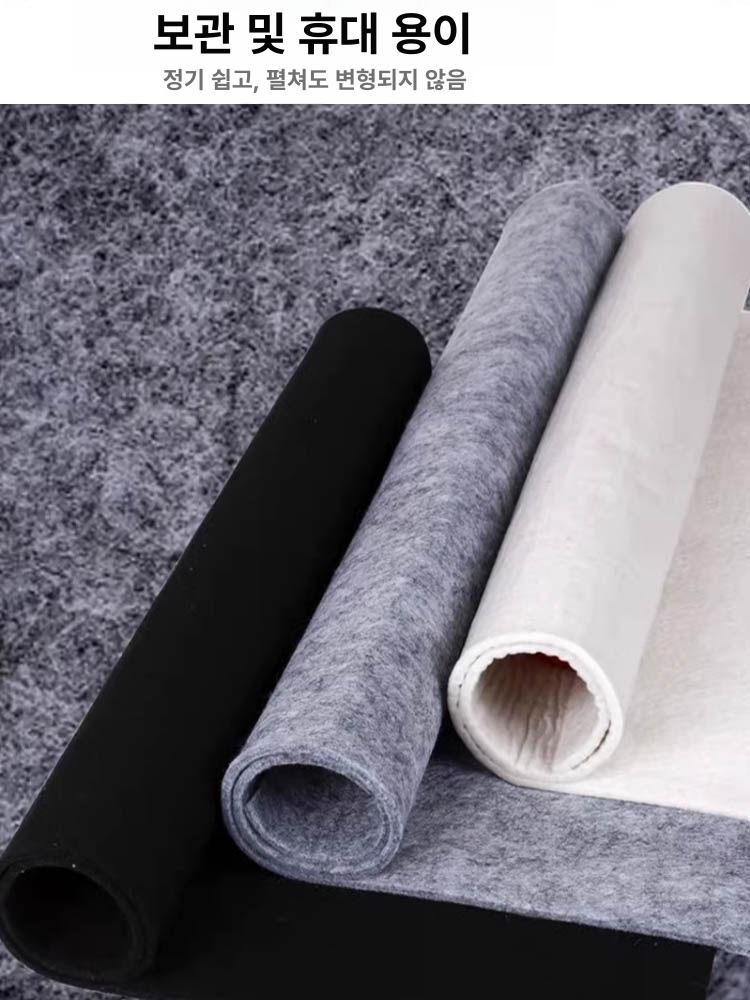 양모 펠트 매트 Handmade 바늘 펠팅 부직포 직장 50 x 70m 격자 펠트 2장 100cm x 56cm - 상세 이미지 4