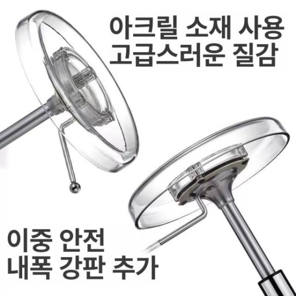 프리미엄 아크릴 레드 지구 휠 리프팅 의자 카페 카운터 패디 업소용 발싸개 레드 발싸개 지구 휠 - 상세 이미지 2
