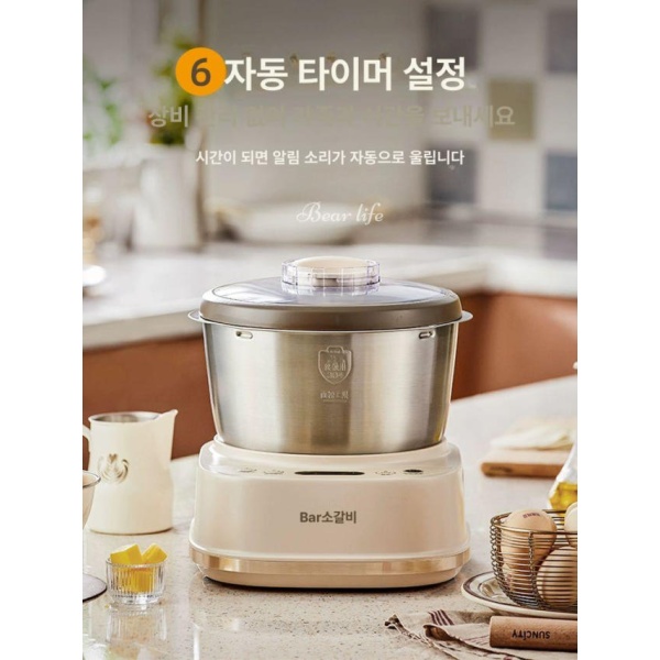 프리미엄 소형 가정용 믹서기 반죽기 고속 빵반죽기 자동 중서식 요리기계 핸드믹서기 스테인 믹서 3.5L-3-4인용반죽 3.5L-3-4인용반죽 - 상세 이미지 5
