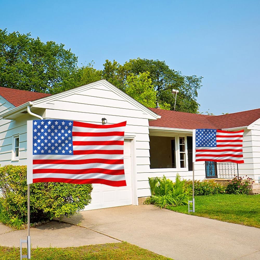 FSFLAG Swooper 깃털 깃대 76.2cm(30인치), 말뚝 스우퍼 그라운드 베이스, 튼튼한 폴 플러터 하드웨어 플래그 깃발 홀더 스파이크 (1팩) 1 Pack - 상세 이미지 2