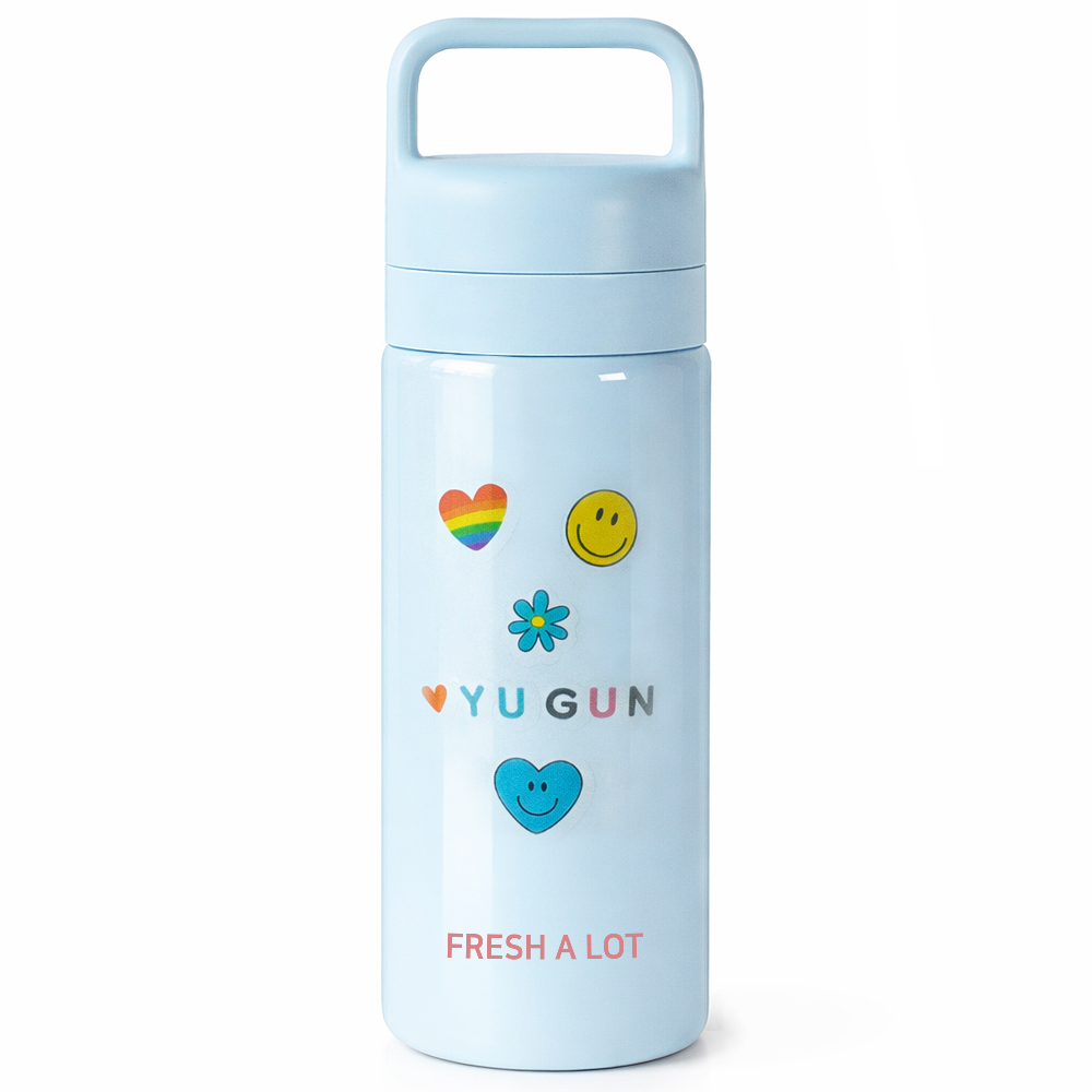 프레쉬어랏 핸디 스텐316 투웨이 휴대용 손잡이 보온보냉 텀블러 500ml, 스카이 블루 - 상품 이미지
