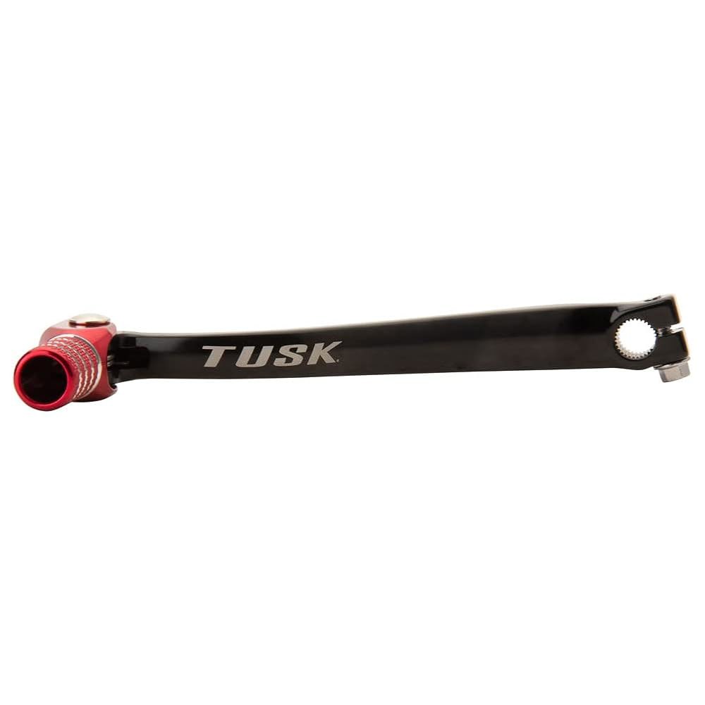 TUSK 접이식 변속 레버 블랙/레드 팁 혼다 XR650L 1993-2009, 2012-2024와 호환됨 - 상세 이미지 2