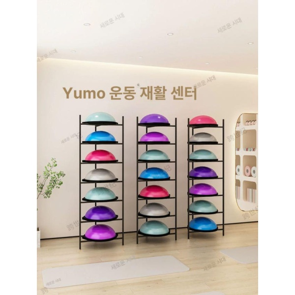 프리미엄 짐볼 보관함 정리함 밸런스볼 피트니스 보수볼 화이트 흰색 6개 30cm 화이트 4개 30cm - 상세 이미지 2