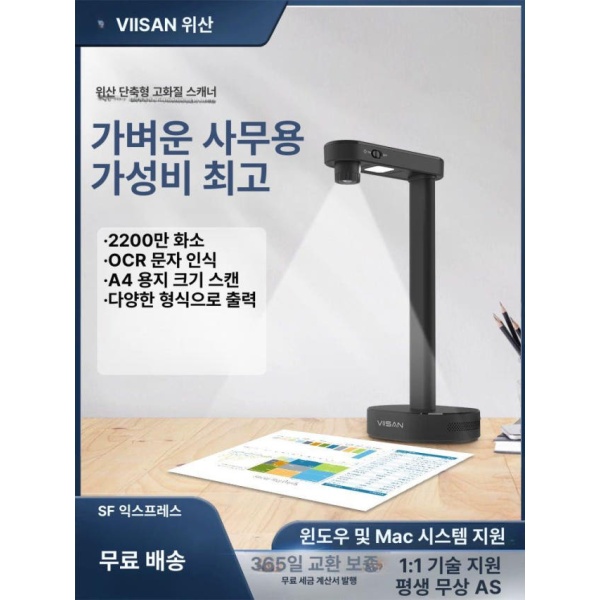 최첨단 고속 OCR 지원 필름 양면 사진 디지털 스캐너 2200만 A4 소프트바닥 대량 스캔 1600만 A4 소프트바닥 OCR 텍스트 - 상세 이미지 2