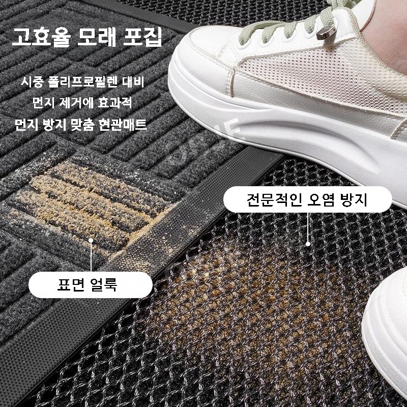 먼지제거 발매트 현관 미끄럼방지 화장실 욕실 빨아쓰는 주방매트 - 상세 이미지 4