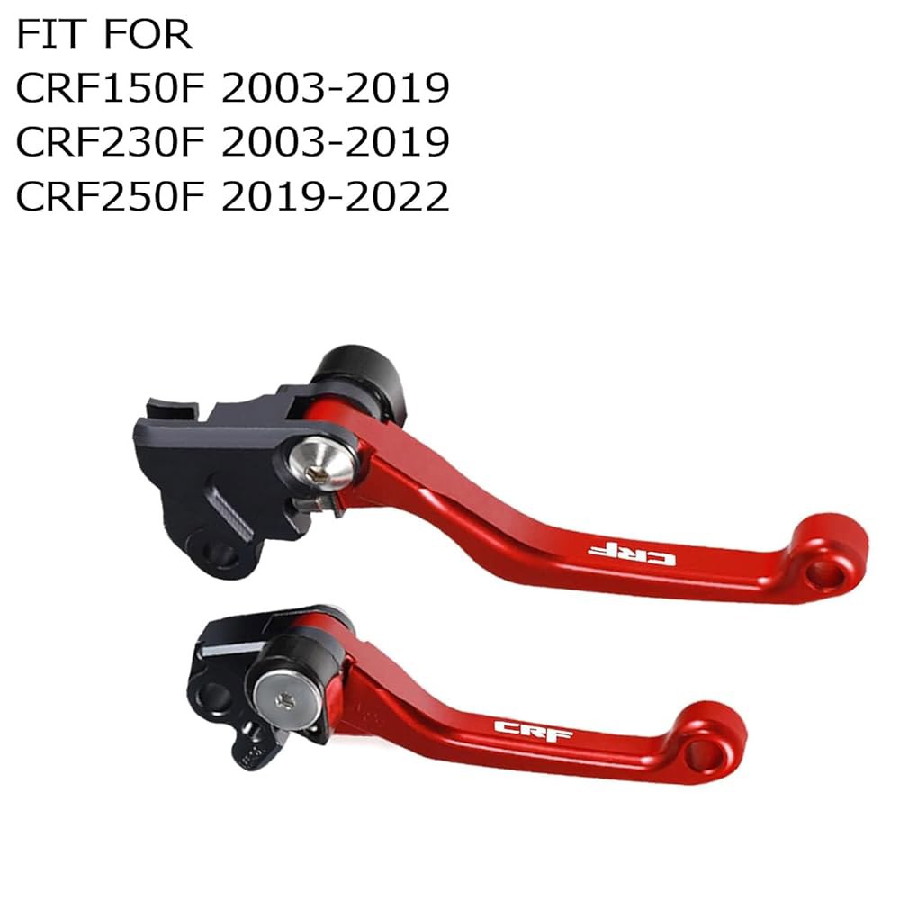 애드스프로 모터사이클 빌렛 접이식 브레이크 클러치 레버 핸들 CNC 알루미늄 피벗 CRF150F CRF230F 2003-2020 CRF250F 2019-2022 230F 150F - 상세 이미지 2
