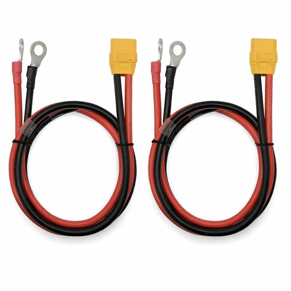 NoetSauesrfs XT90H XT90 to O 터미널 QS10 Ebike, QS8 Surron, 커넥터, 어댑터 배터리, RC XT60 10AWG 링 Lipo 태양열 익스텐션 - 상품 이미지