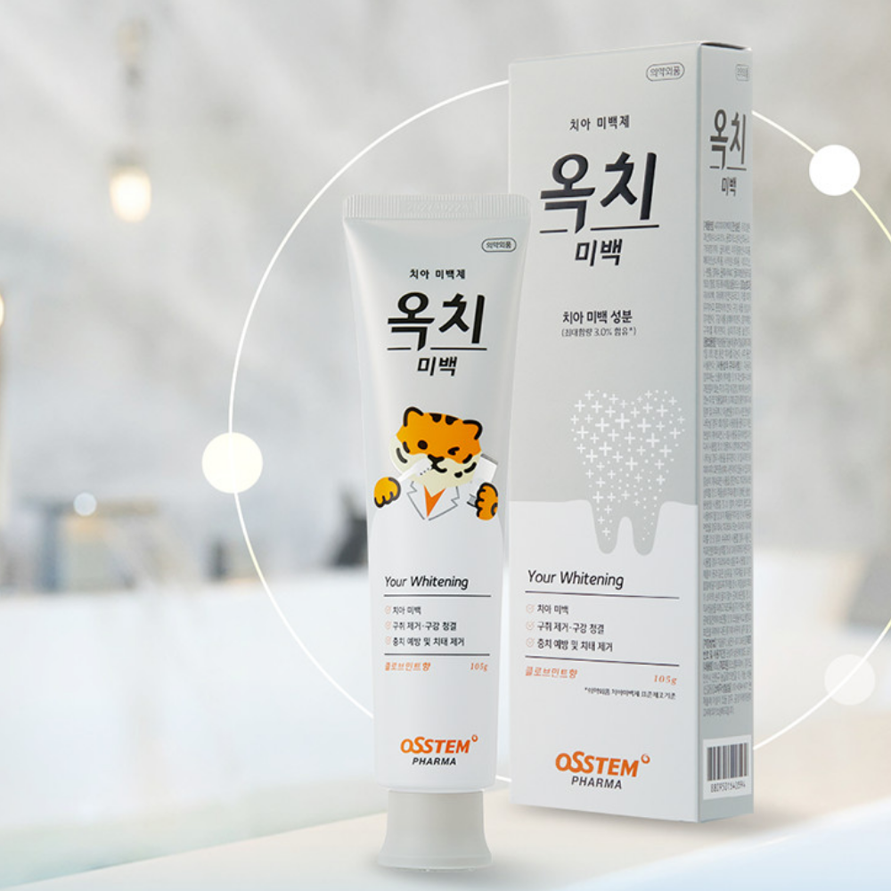 오스템 옥치 치아미백치약 클로브민트향 치과 약국 치약 105g, 3개 - 상세 이미지 2