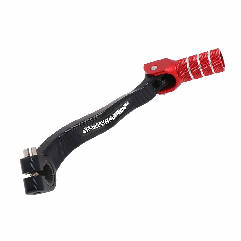 JFG 레이싱 더트 바이크 폴딩 기어 시프터 변속 레버 페달 CNC for CRF250R 2004-2009 CRF250X 2004-2017 CRF450R 2002 레드 - 상세 이미지 3