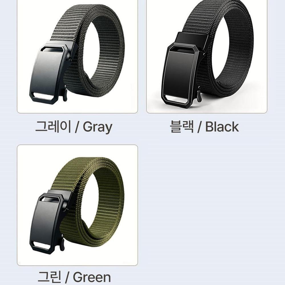 튼튼한 캐쥬얼 남성 버클 벨트 밀리터리 작업복 등산복 청바지 허리띠 남녀공용 군용벨트 - 상세 이미지 5