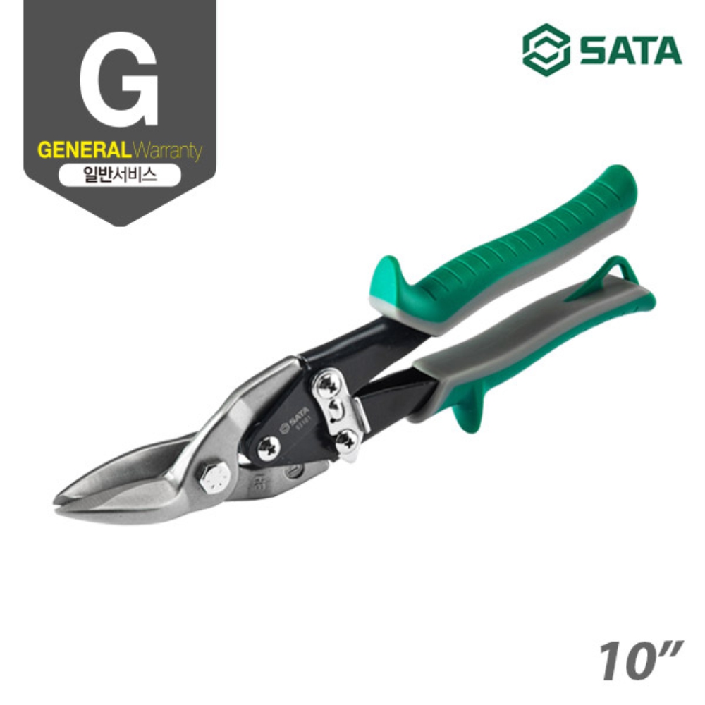 사타 SATA 항공가위 왼손용 250mm 93101 좌측커브 강판절단 - 상세 이미지 2