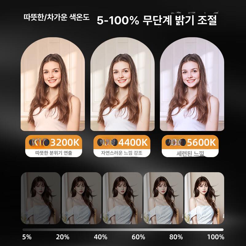 촬영용 조명 방송용 플래시 사진 촬영 고정 삼각대 영상 이중등 패키지 G - 상세 이미지 3