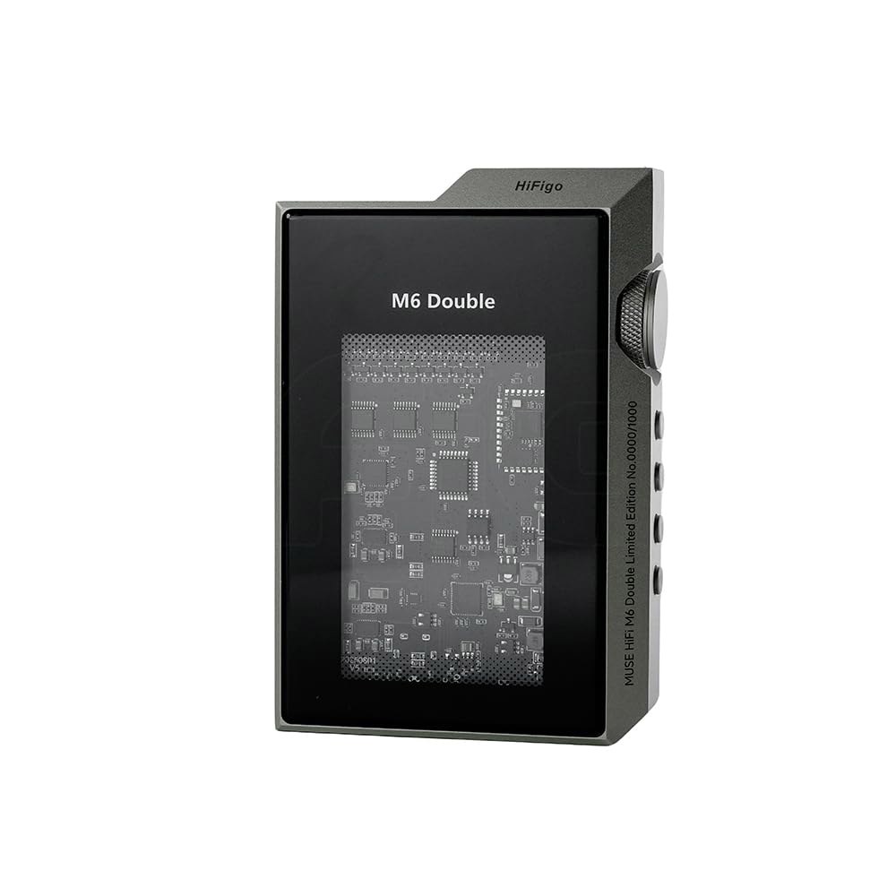 하이파이고 뮤즈 하이파이 M6 더블 헤드폰 앰프, 진공관 글로우 튜브가 장착된 휴대용 USB C DAC 휴대폰 / PC 노트북용 4.4mm 3.5mm 듀얼 출력 - 상품 이미지