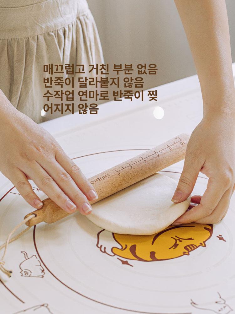 반죽매트 제과제빵 240g 베이킹패드 대형 밀대 - 상세 이미지 3