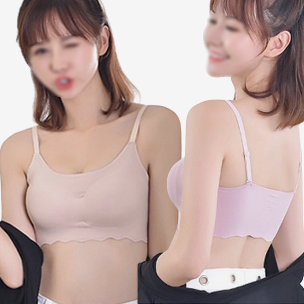 여름 심리스브라 노와이어 스포츠브라 브래지어 브라렛 편한 빅사이즈 브라탑 처진가슴 브라렛 - 상품 이미지