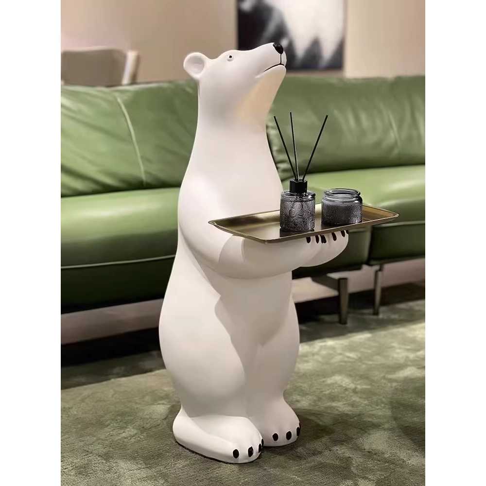 북극곰 현관트레이 거실테이블 커피 소파 장식 침실 대형 이미지 6
