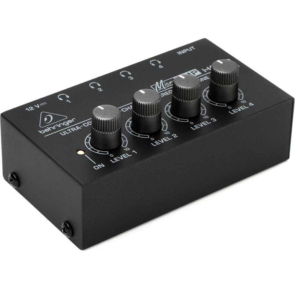 베링거 마이크로앰프 HA400 초소형 4채널 스테레오 헤드폰 앰프 Headphone Amp - 상품 이미지