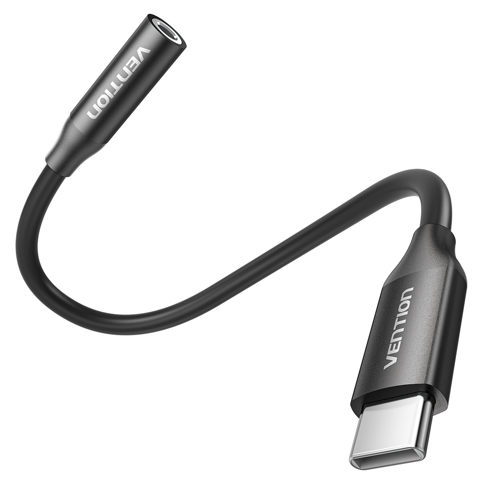 벤션 하이파이 DAC C타입 to 4극 3.5mm AUX 케이블 젠더 BII - 상품 이미지