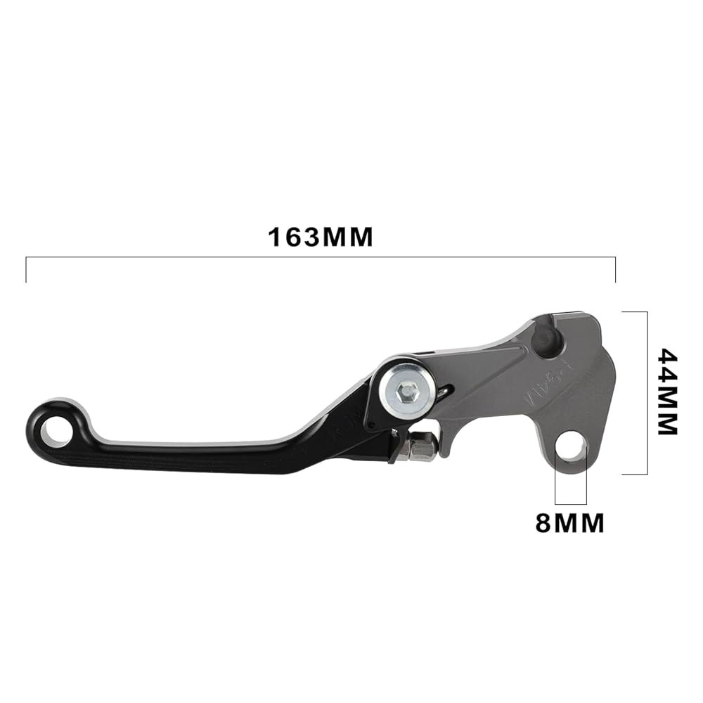 TTR 110 TTR110 2015-2025 블루용 IUVWISN 더트 바이크 브레이크 레버 폴더블 CNC Black - 상세 이미지 2