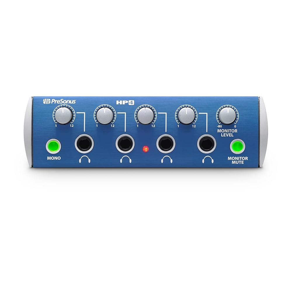 PreSonus 4 4채널 컴팩트 헤드폰 앰프 - 상품 이미지