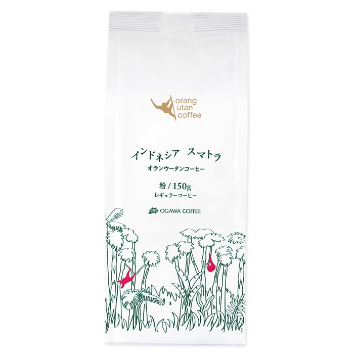 오가와커피 인도네시아 수마트라 오랑우탄커피 분말 150g
