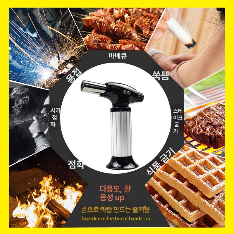 토치 금속 바베큐 라이터 캠핑 베이킹 요리용 용접용 AT600 실버 - 상세 이미지 5