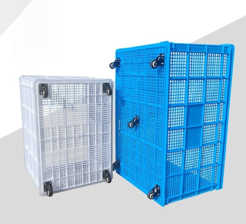 맥주 박스 소주 짝 바구니 주류 트레이 플라스틱 상자 680 구멍 67.5 x 48.5 x 40cm 블루 - 상품 이미지