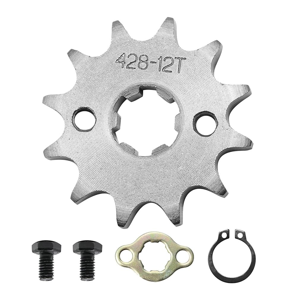 사이히스데이 428 체인 스프로킷 12T 17mm 프론트 엔진 50cc 70cc 110cc 125cc 140cc 160cc ATV 더트 바이크 쿼드 타오타오 로케타 선(12T, - 상세 이미지 2