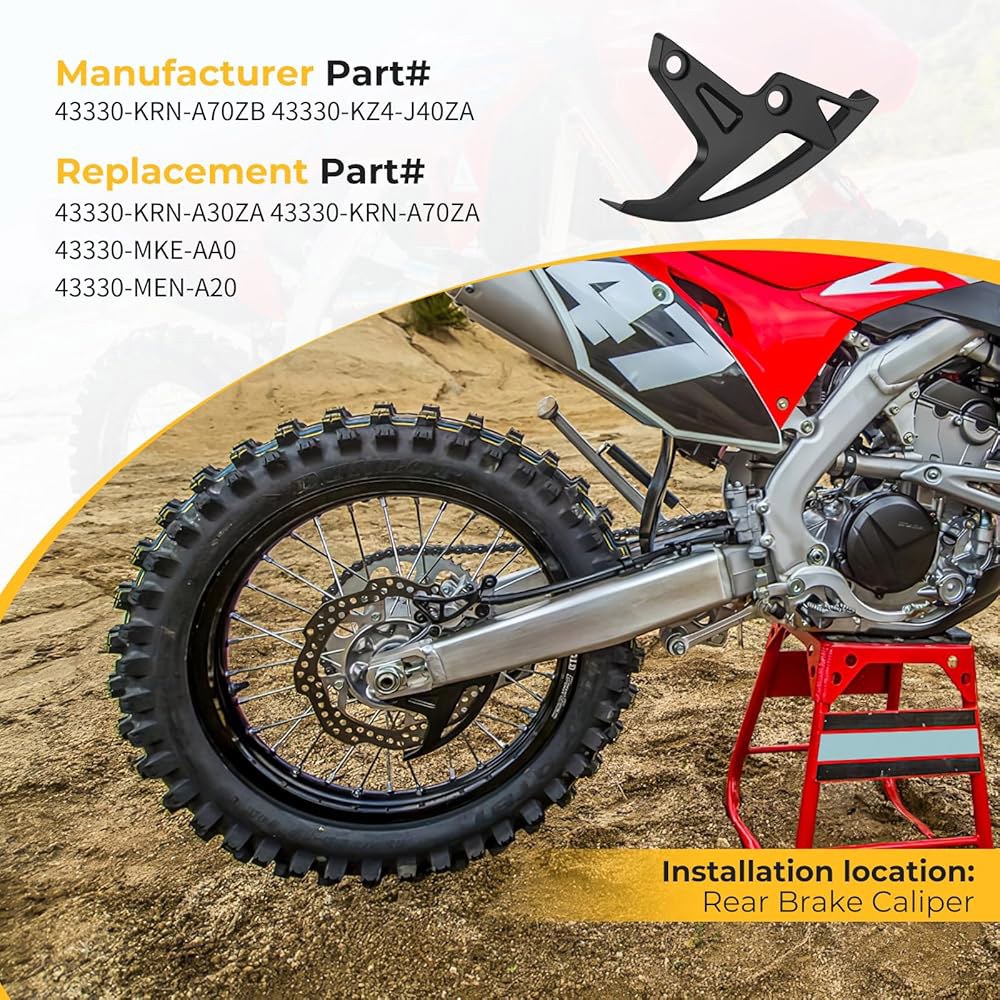 M MATI Black Rear Brake Disc Cover Guard for Honda CR125R CR250R 2002-2007 CRF250R CRF250X CRF250RX - 상세 이미지 2