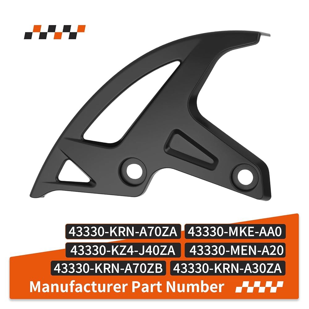 혼다 CR125R CR250R CRF250 CRF450 R /X /RX 2002-2024 43330-KRN-A70ZB용 리어 브레이크 디스크 커버 가드 블랙 - 상세 이미지 3