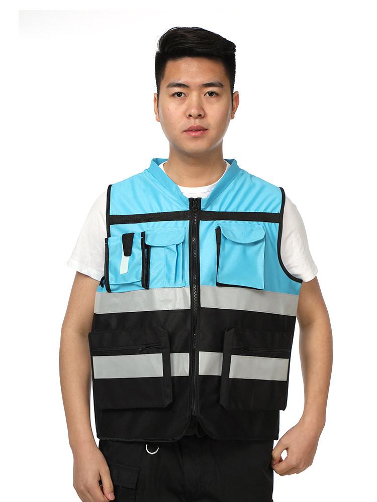 조끼 신호수 오토바이 반사 퀵서비스 라이더 배달용 형광 형광옐로우 3XL 100.0kg - 상세 이미지 5