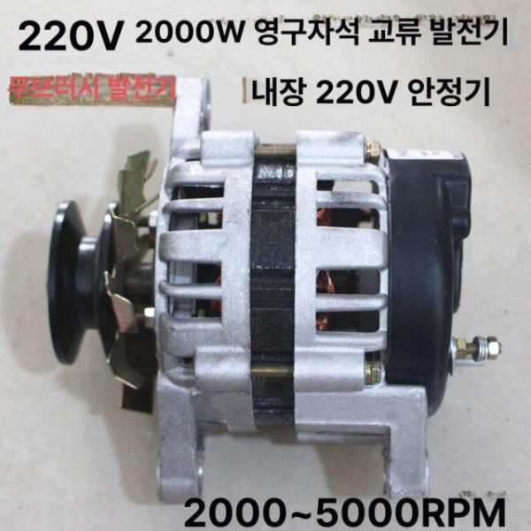 강력 발전기 영구자석 브러시리스 저소음 대형 교류 220V 800W 220V 800W - 상세 이미지 2