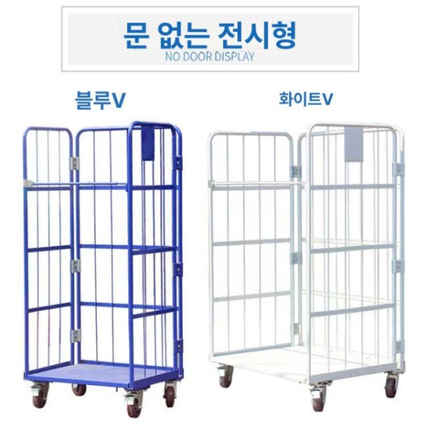튼튼한 창고 공장 대차 카트 롤테이너 적재 구루마 밀차 100 100 - 상품 이미지