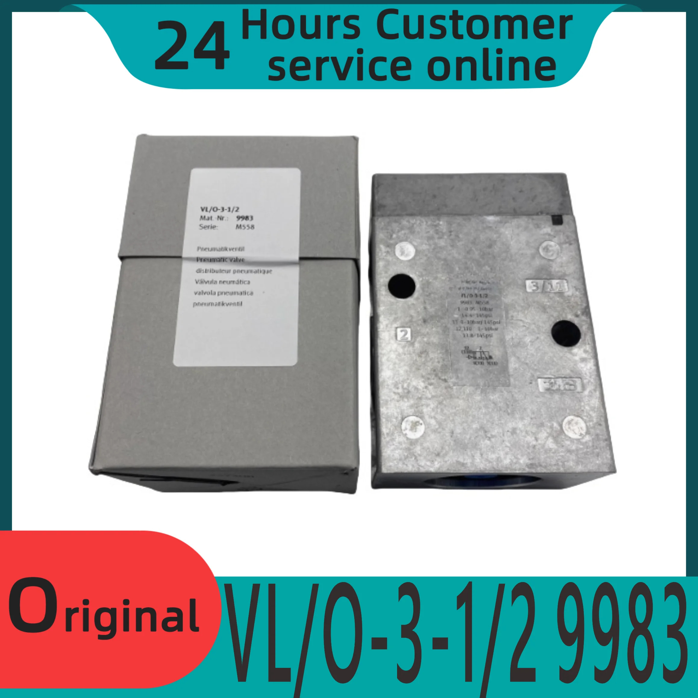 오리지널 공압 밸브 VL/O-3-1/4-1/2-3/4 9984 9983 10049