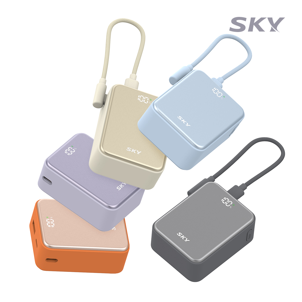 스카이 필 큐브 10000mAh PD QC 22.5W A10 보조배터리 그레이 - 상세 이미지 3