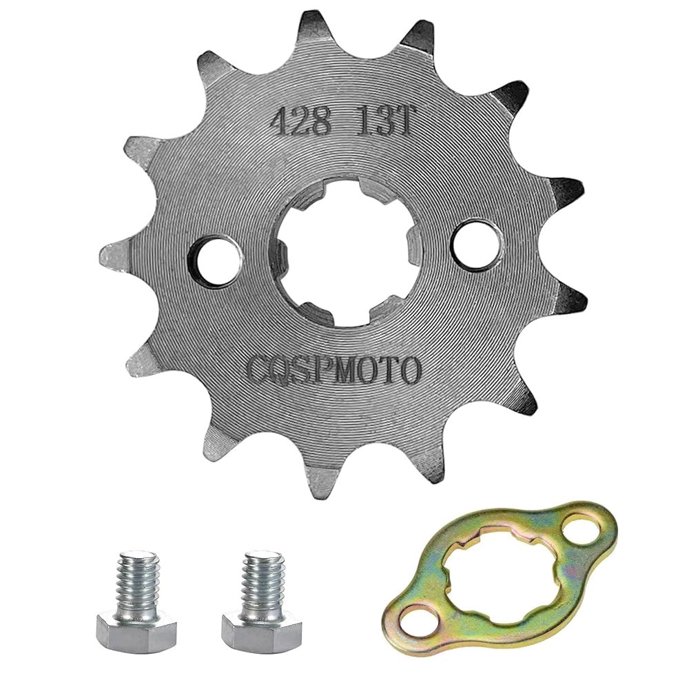 CQSPMOTO 428 13T 17mm 전면 엔진 스프로킷 미니 오토바이 50cc 70cc 110cc 125cc 140cc 160cc 타오타오 ATV 로케타 쿨스터 선리판 중국 - 상품 이미지