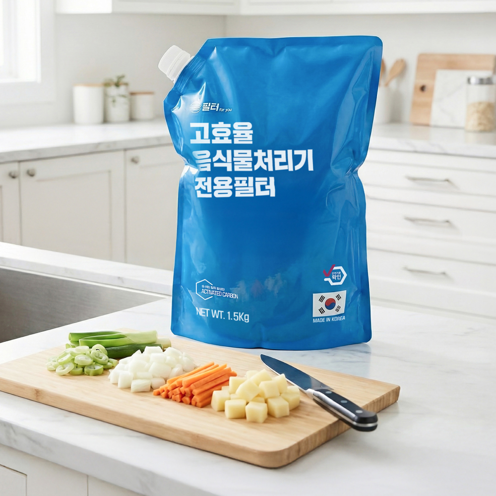 [호환] 린클 프라임 그래비티 고품질 필터 2회 교체여분 음식물처리기 필터포유 탈취 활성탄 이미지 4