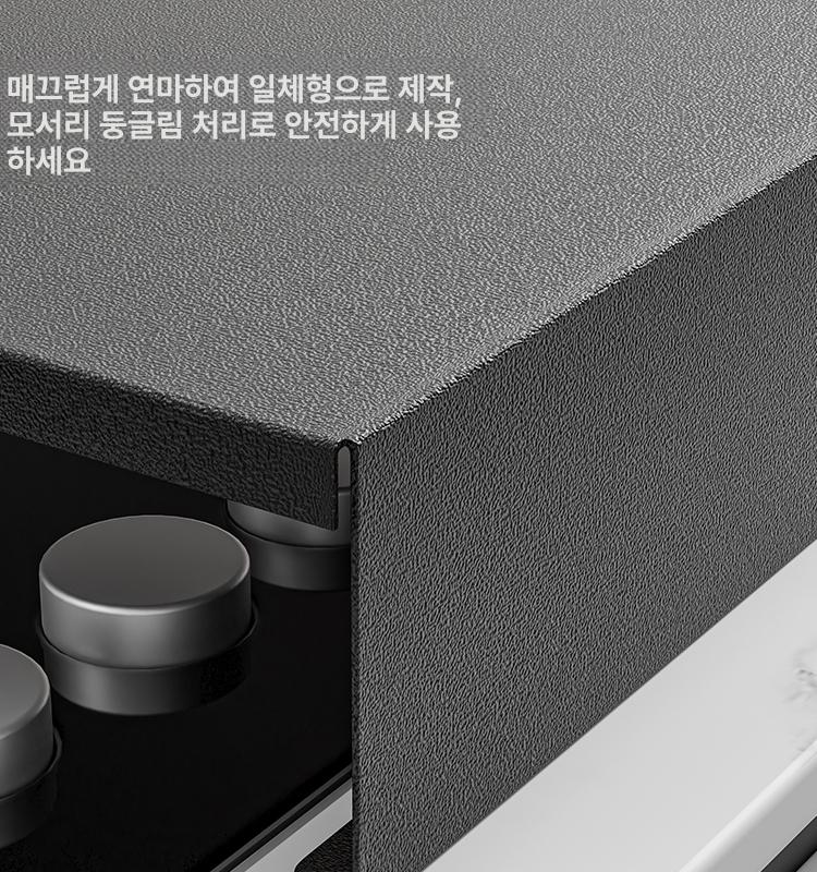 인덕션 덮개 가리개 가스레인지 하이라이트 커버 주방 표준 35 x 40x7 - 상세 이미지 2