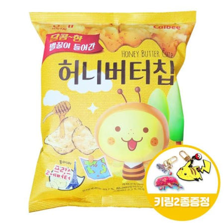 간식 허니버터칩100gx6개+키링2종