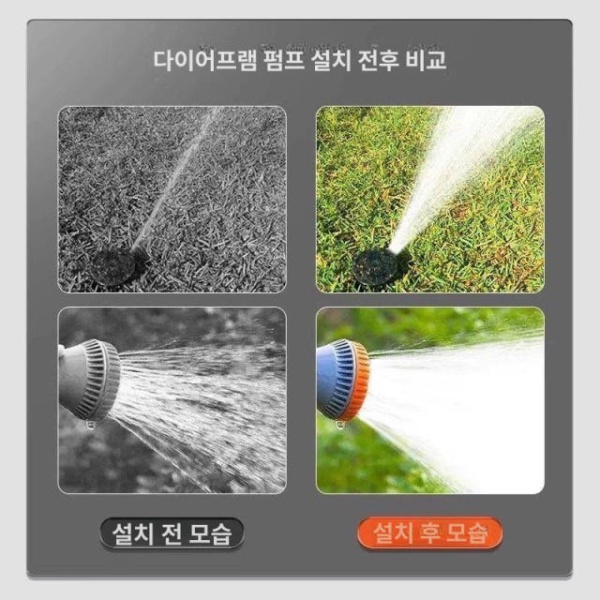 최강 내구성 대량 급수용 48V 전동펌프 다이어프램펌프 전동 호스 3m 12V - 상세 이미지 4