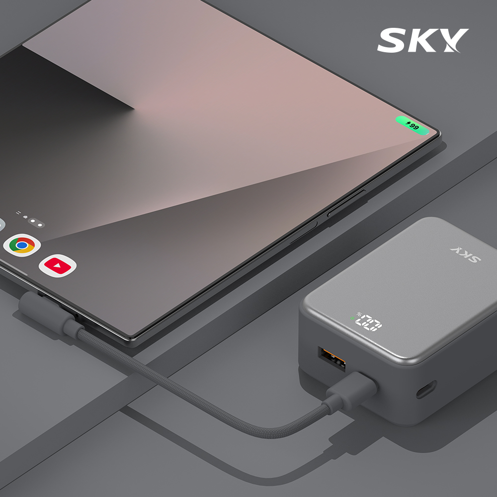 스카이 필 큐브 10000mAh PD QC 22.5W A10 보조배터리 그레이 이미지 7