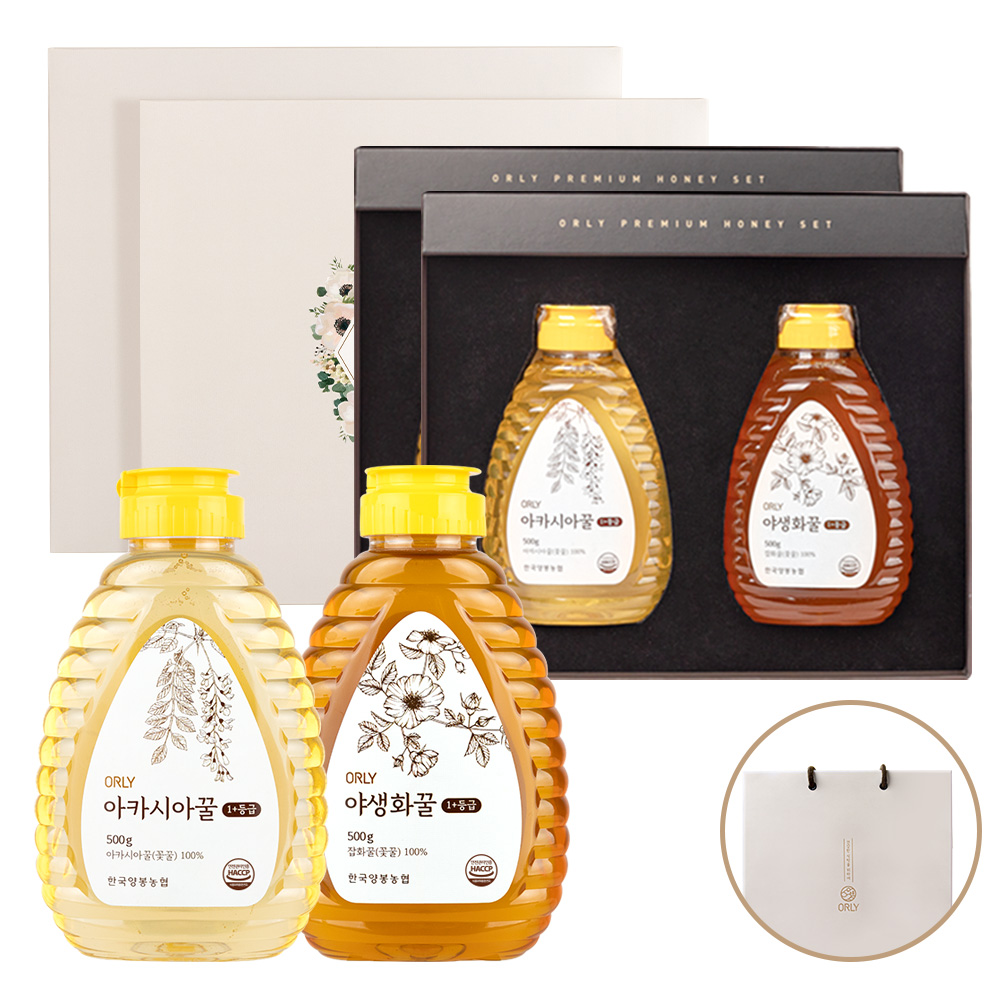꿀선물세트 1+등급 아카시아 야생화 꿀 500gX2 2세트 추석 명절 부모님 선물 제품 이미지