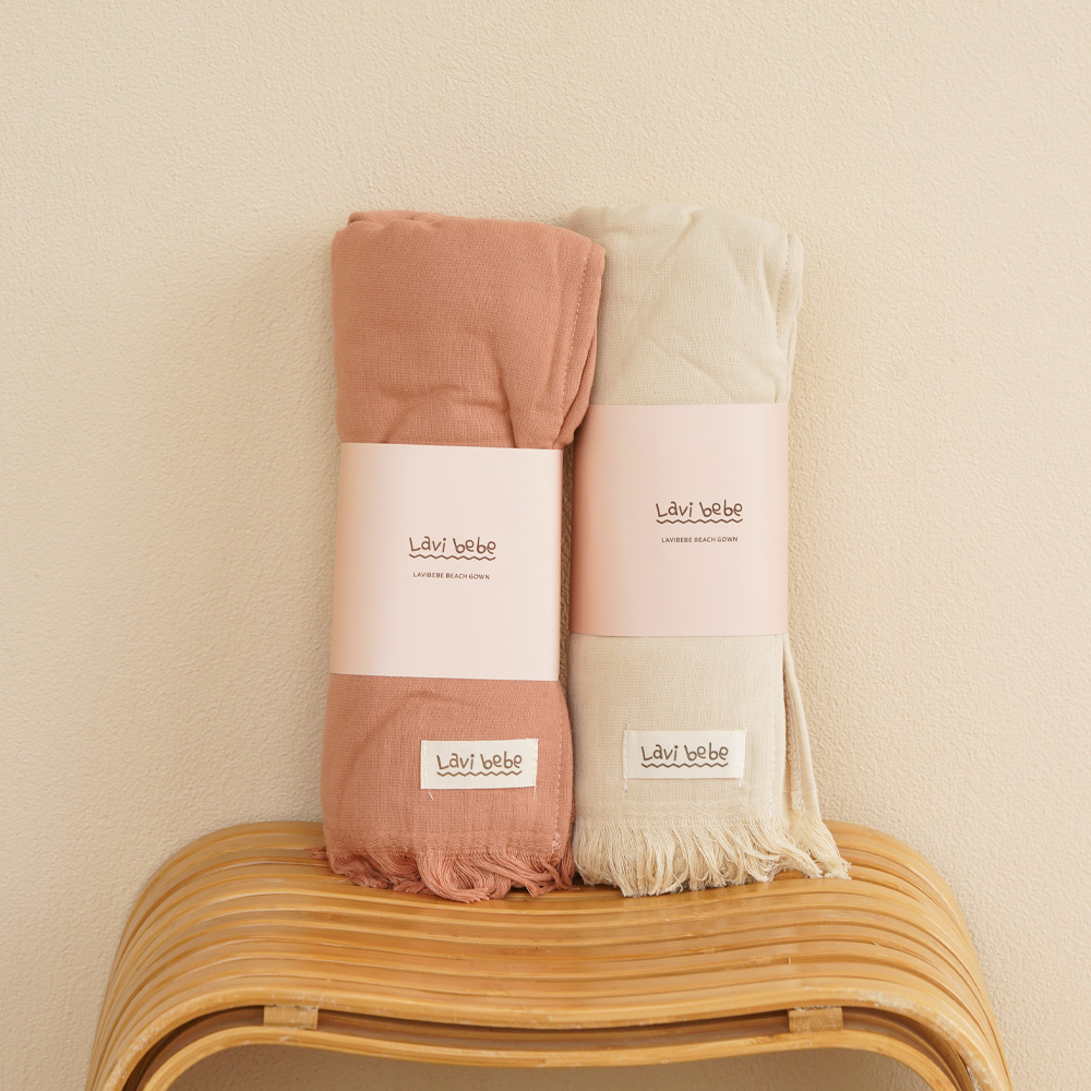 라비베베 유아 비치가운 아기 어린이 목욕가운 후드비치타올 수건