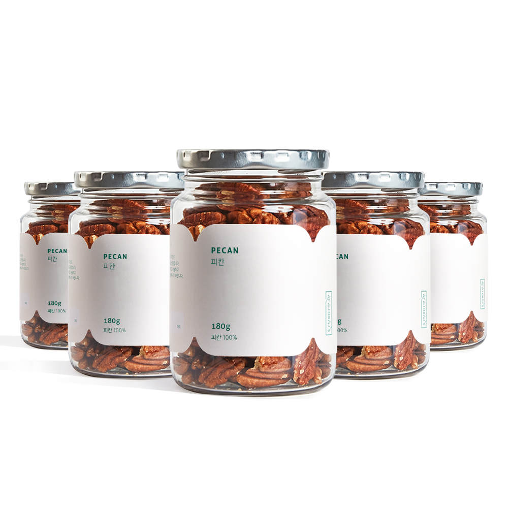 착한습관 피칸 미국산 구운 분태 피칸 180g, 5개 - 상품 이미지
